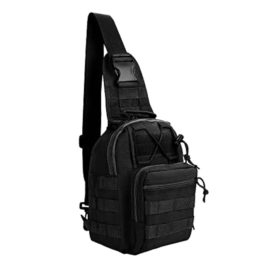 Borsa a tracolla impermeabile per sport al petto, confezione da spalla, portatile, con tasche multiple, per unisex, adulti, adol