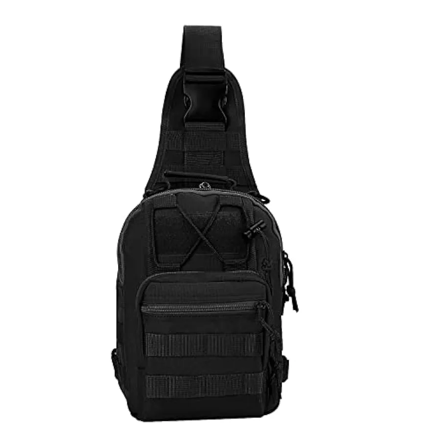 Borsa a tracolla impermeabile per sport al petto, confezione da spalla, portatile, con tasche multiple, per unisex, adulti, adol