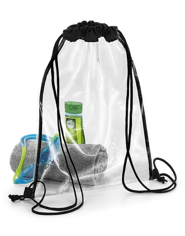 Borsa con coulisse trasparente