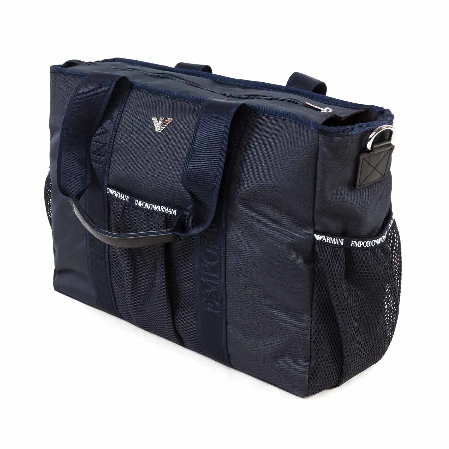 Borsa Fasciatoio Logo Blu