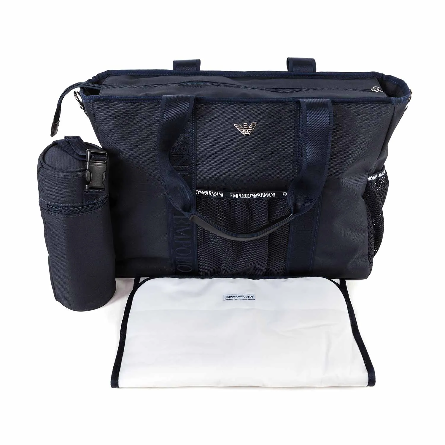 Borsa Fasciatoio Logo Blu
