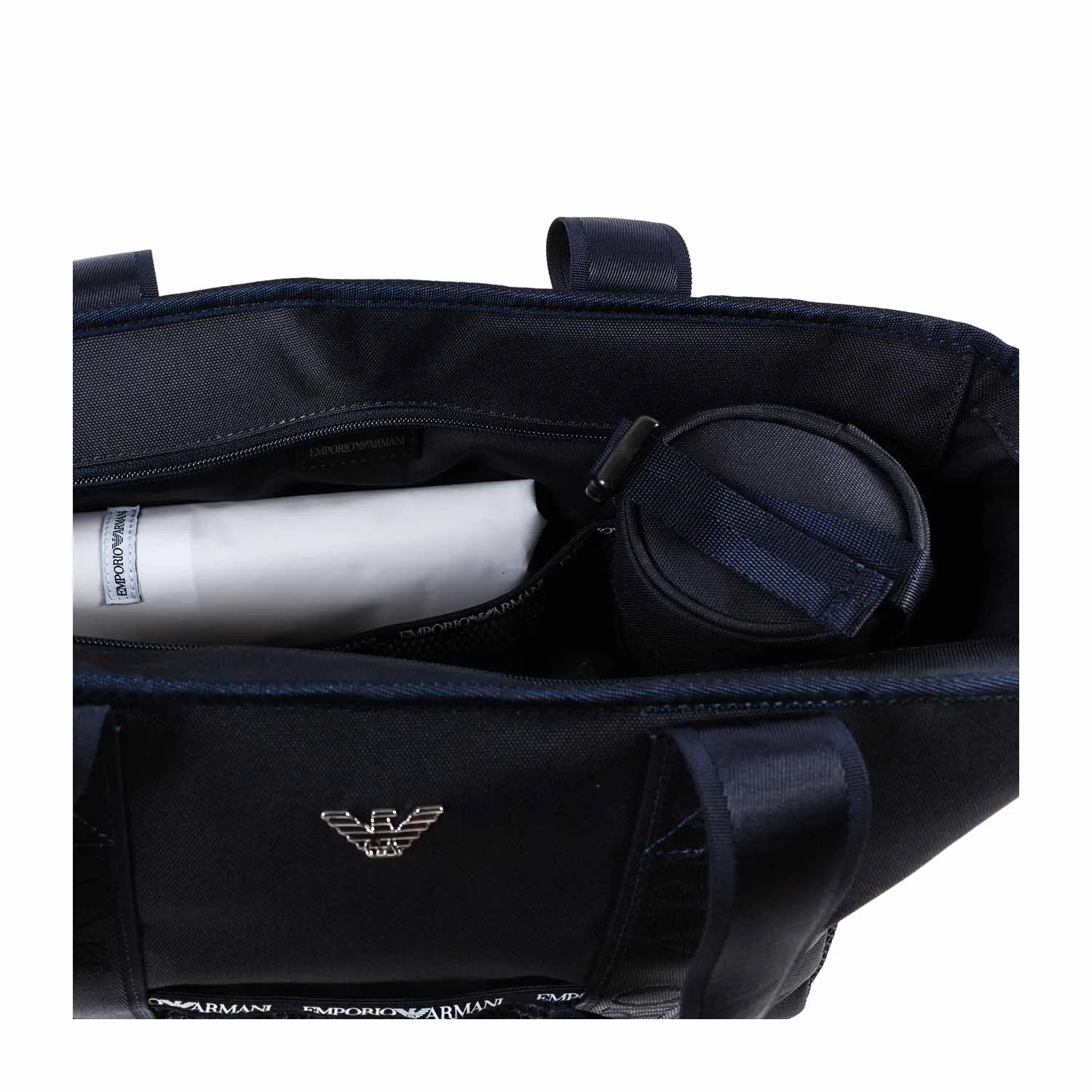 Borsa Fasciatoio Logo Blu