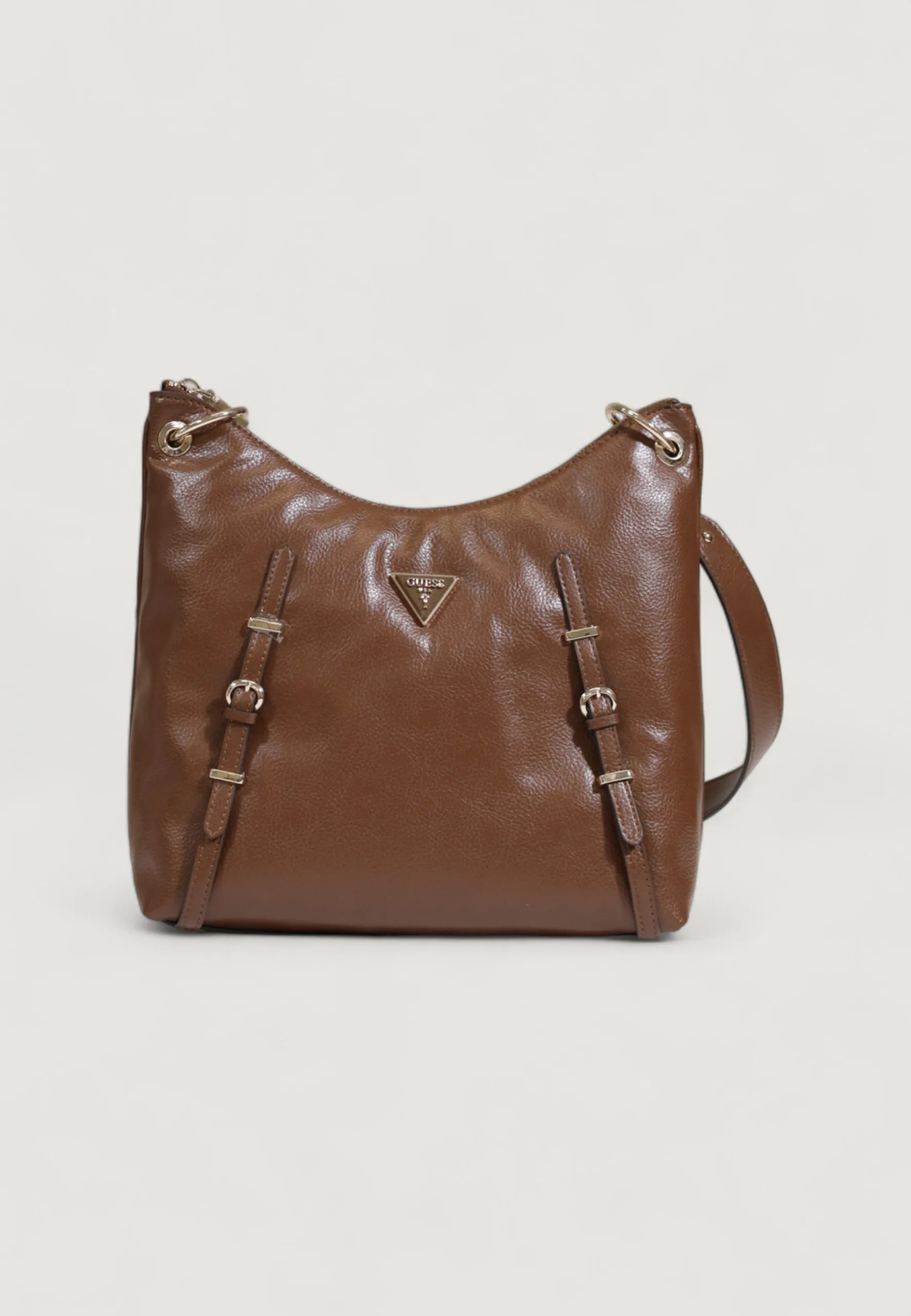 Borsa Guess LEVIA LARGE HOBO Marrone