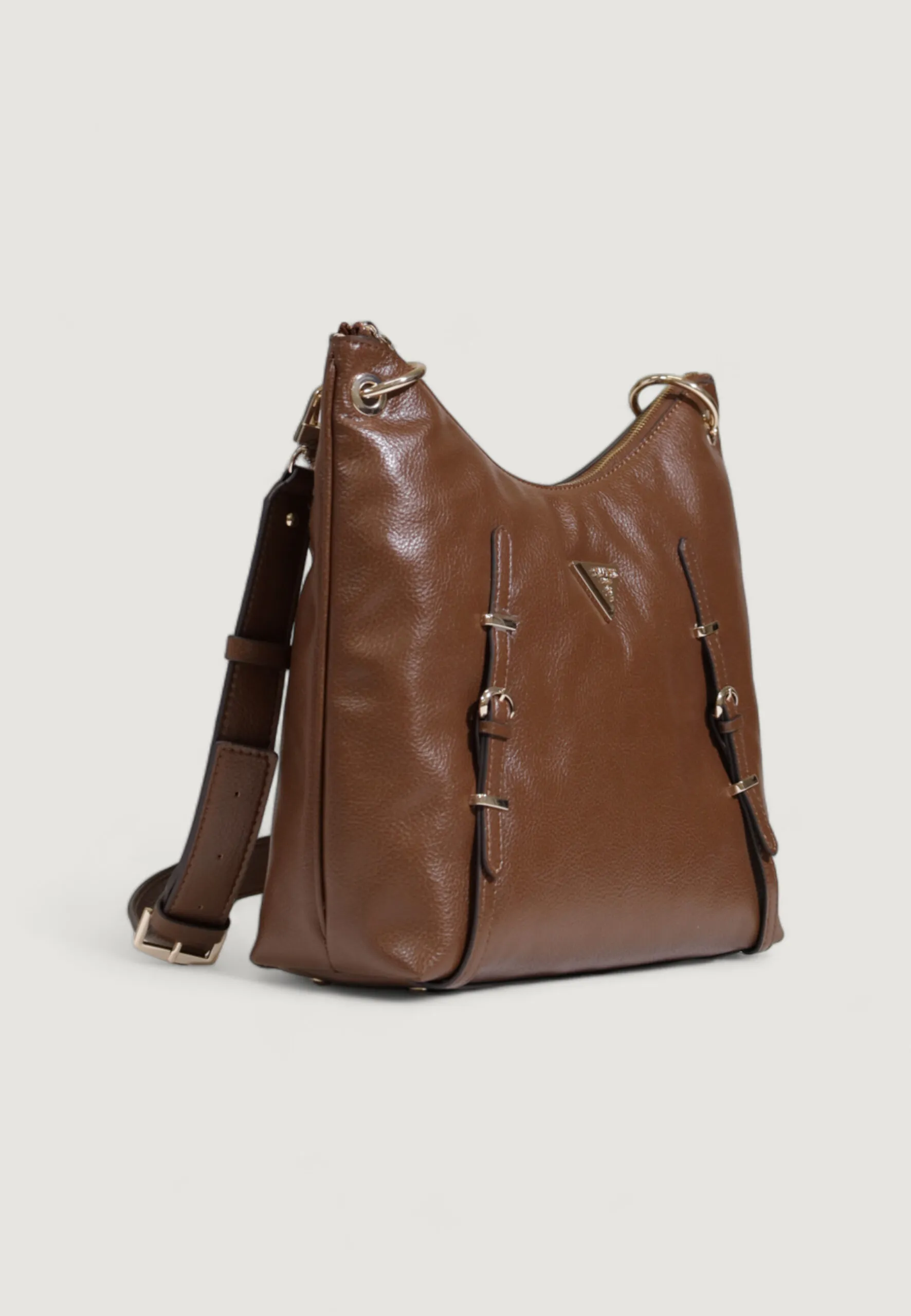Borsa Guess LEVIA LARGE HOBO Marrone