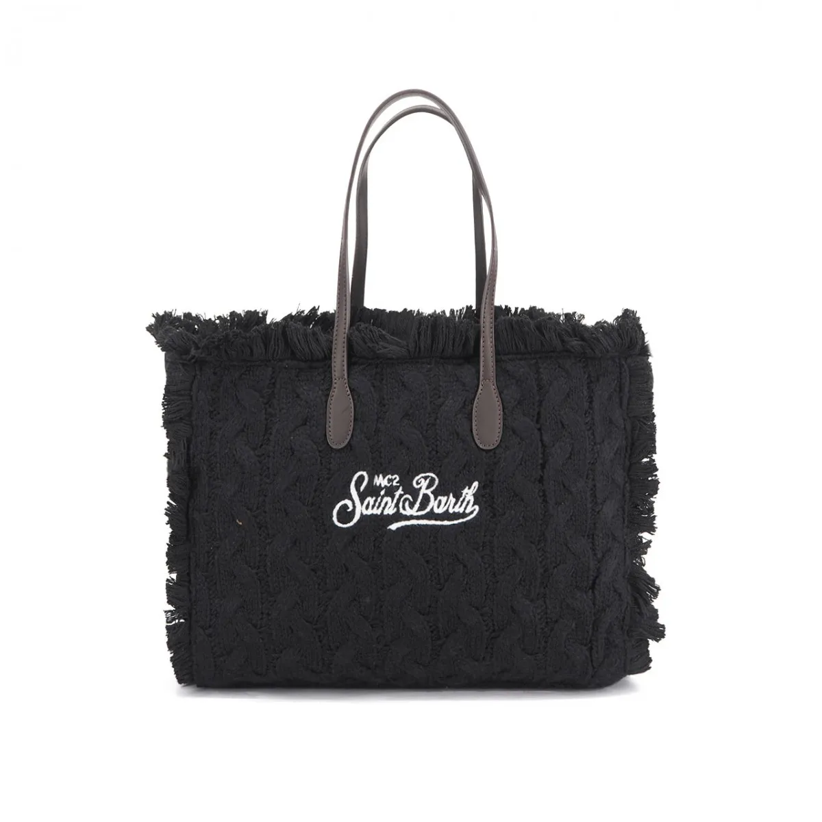 Borsa Vanity Braid Tricot Nero