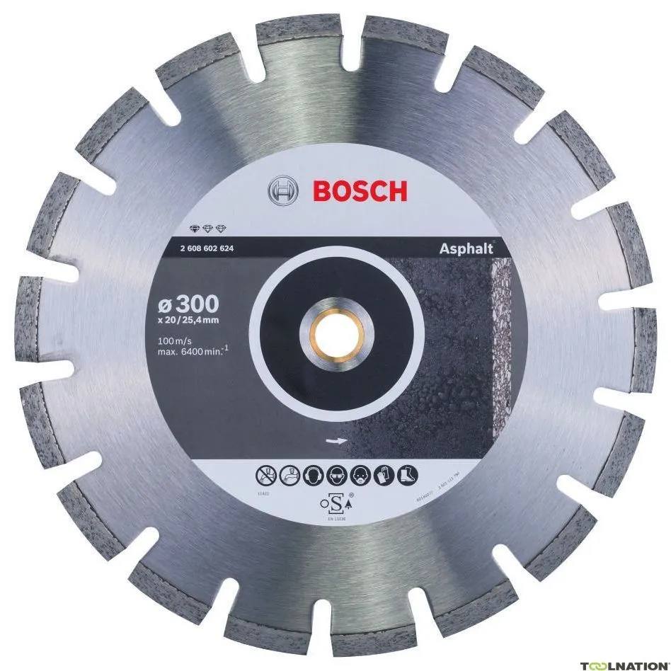 Bosch Professional Accessori 2608602624 Disco STD Asfalto 300x20/25,4