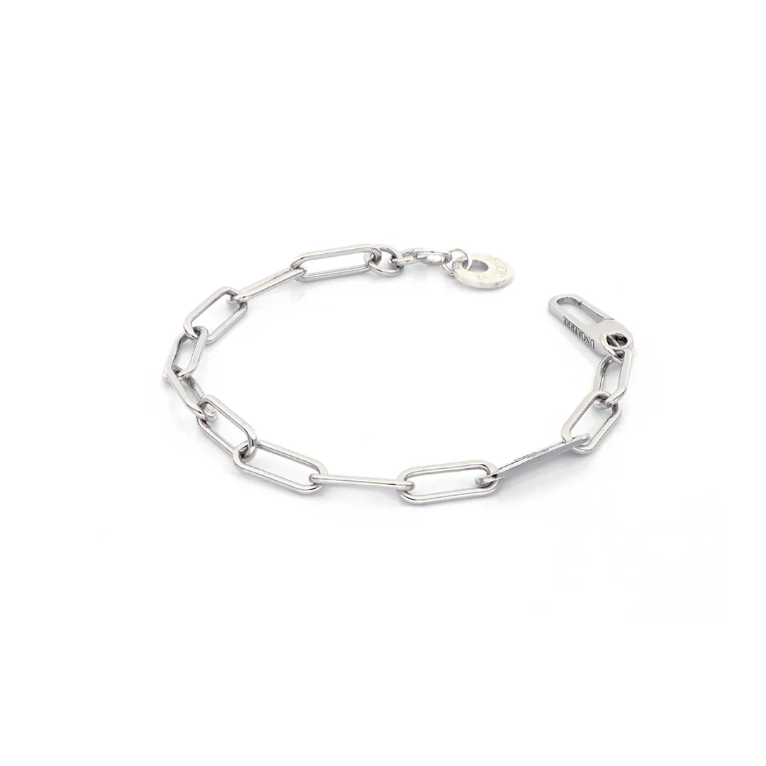 Bracciale in argento bianco