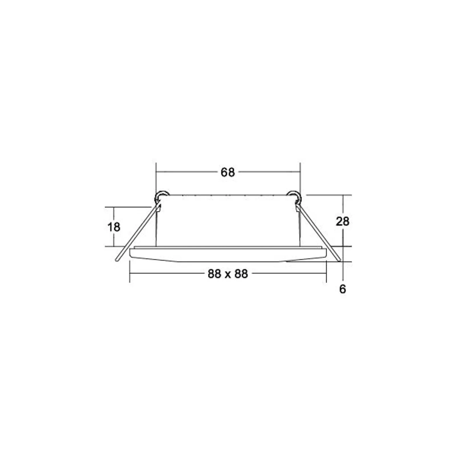BRUMBERG Chooose spot LED incasso angolare, bianco