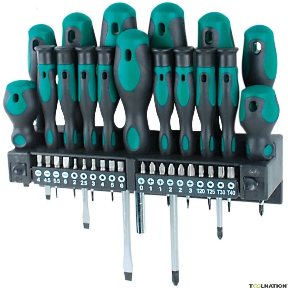 Brüder Mannesmann 11415 Set di bit per cacciavite da 37 pezzi