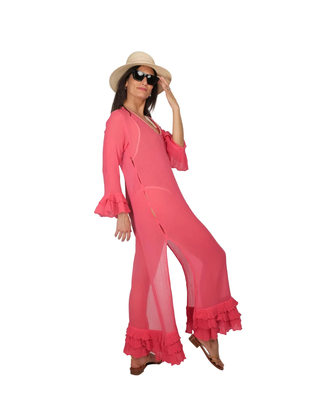 Caftano Ambas - Tunic Sevillana Fragola