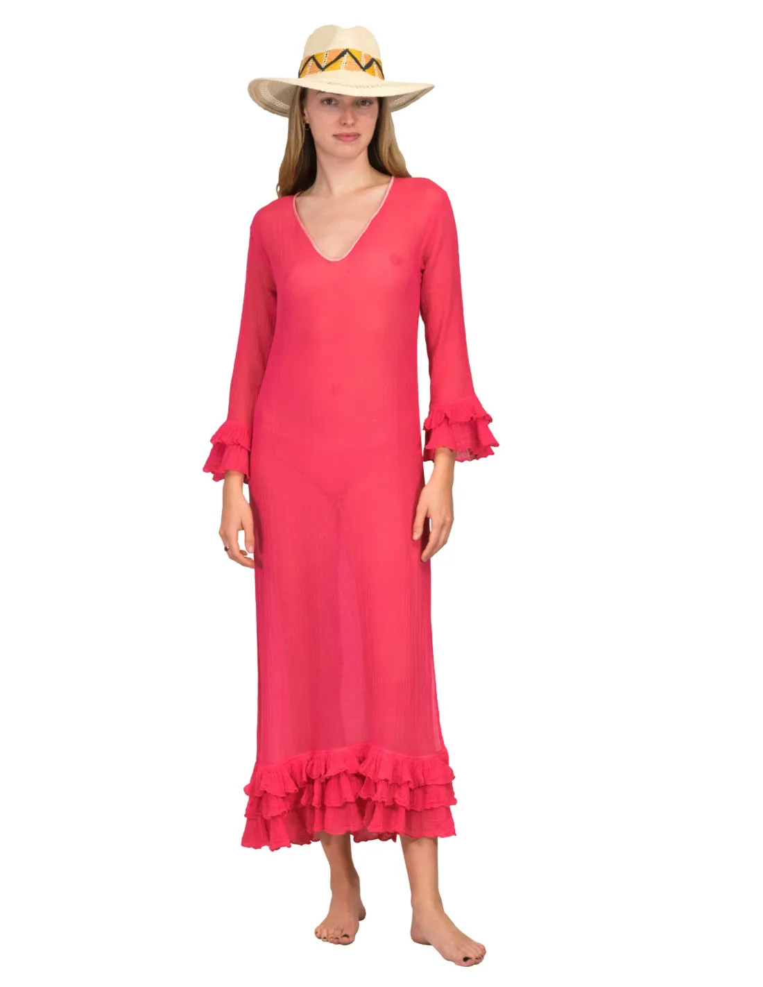 Caftano Ambas - Tunic Sevillana Fragola