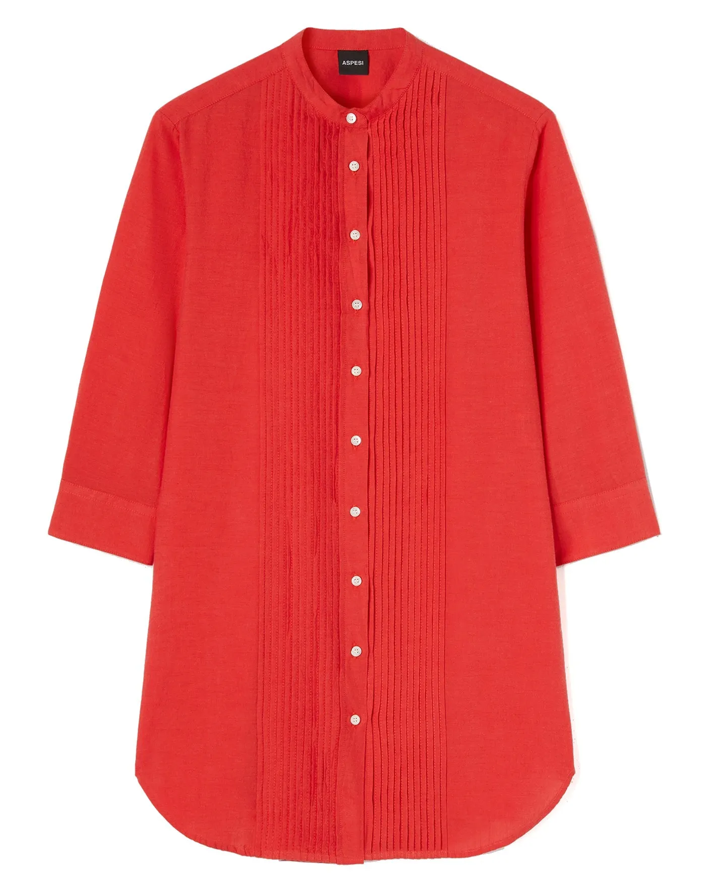 Camicia abito raso lucido rosso