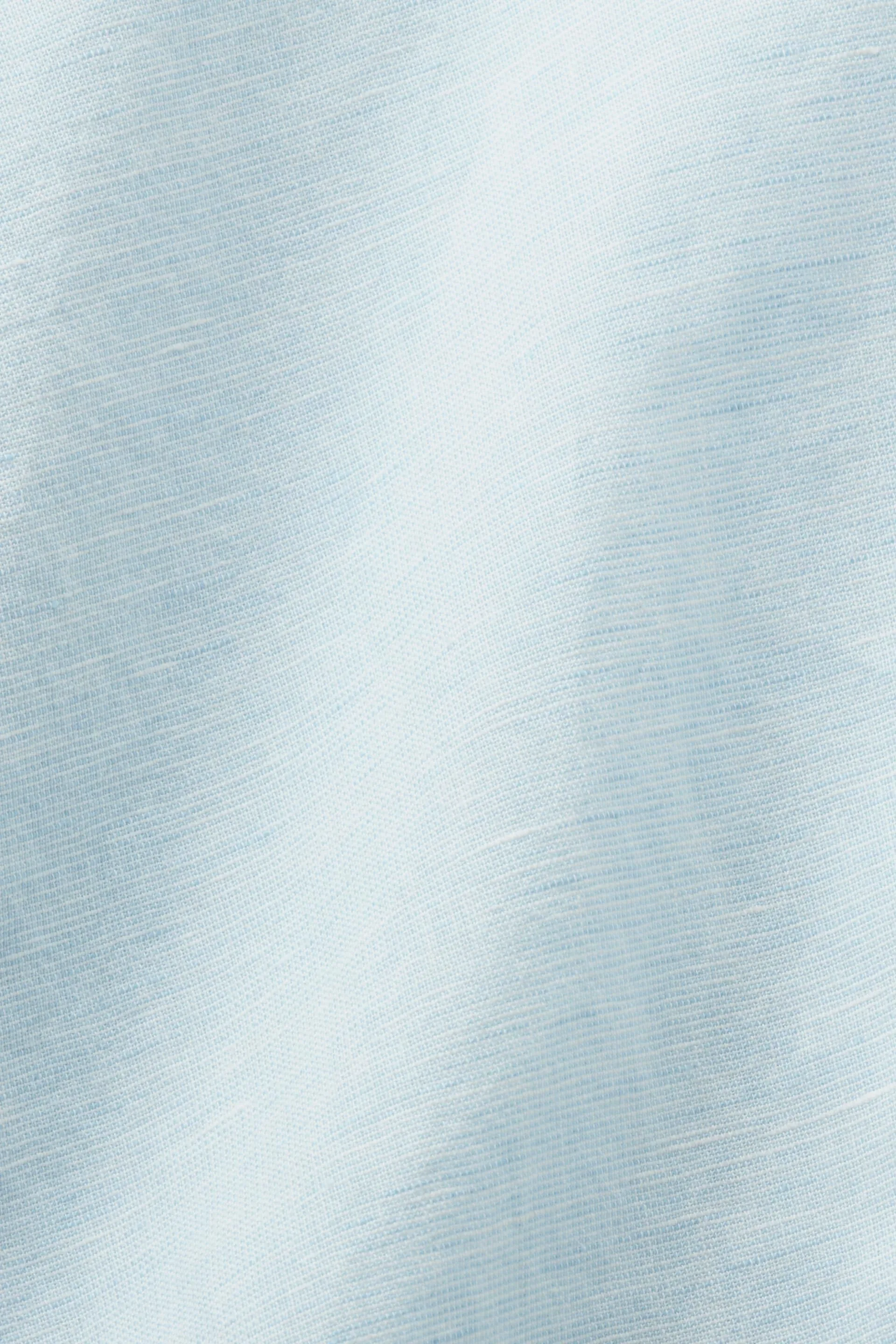 Camicia blusata in lino e cotone