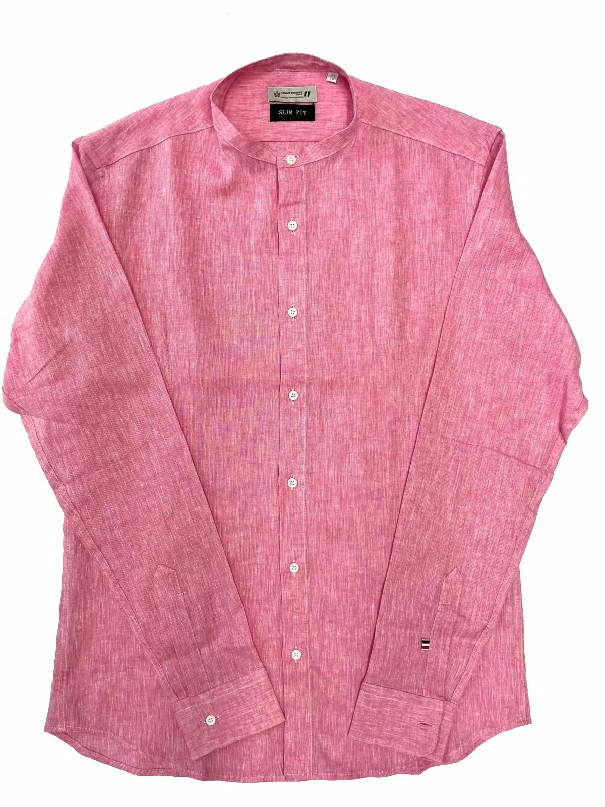 CAMICIA ROSA IN LINO E COTONE