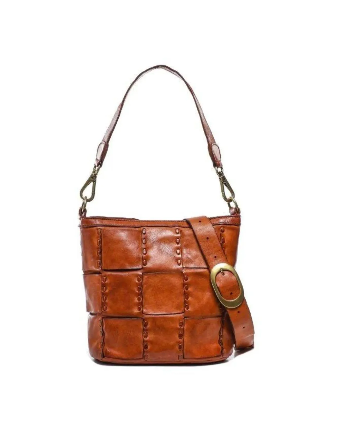Campomaggi - Borsa a secchiello in pelle con tracolla Edera | Studioarch.com