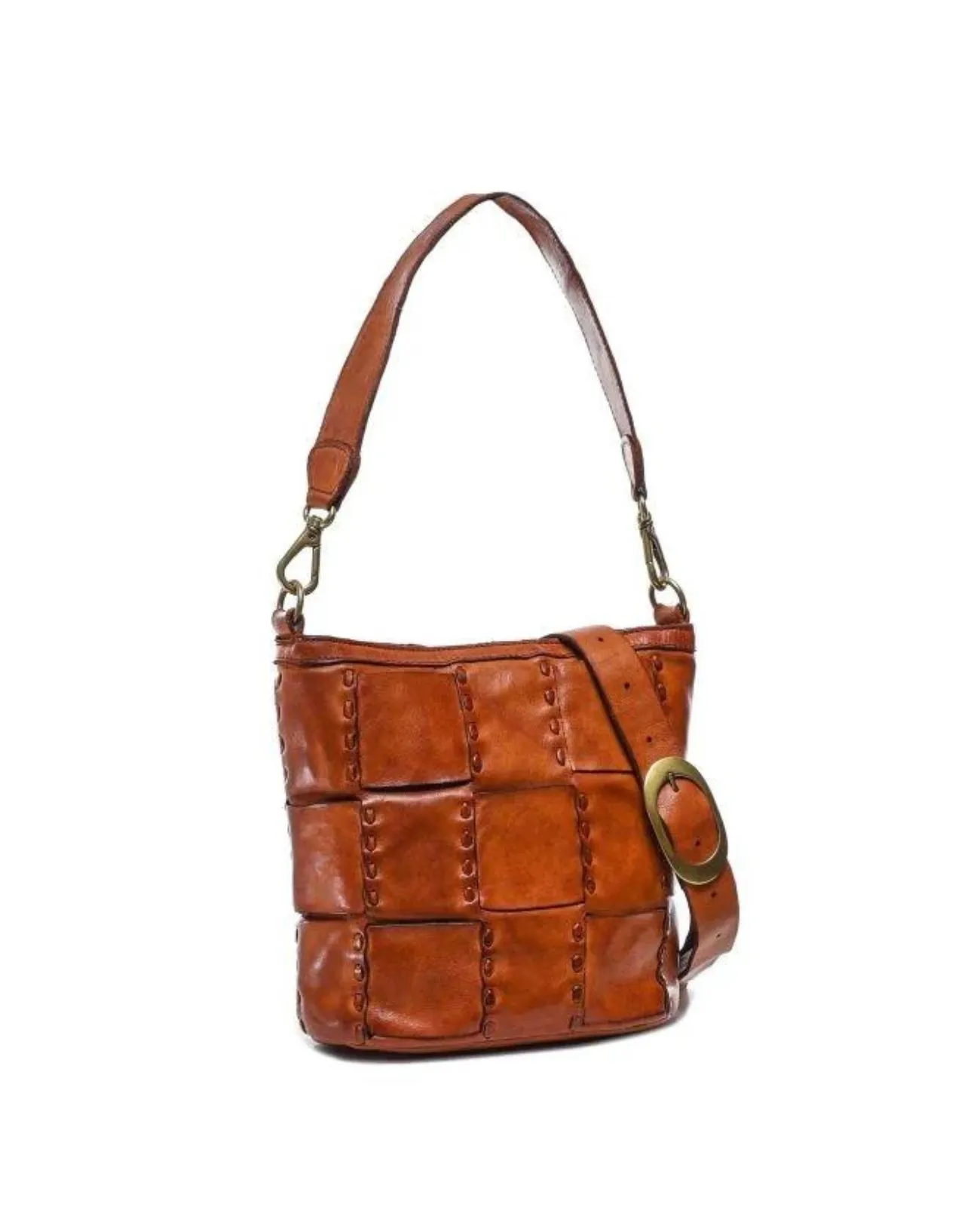 Campomaggi - Borsa a secchiello in pelle con tracolla Edera | Studioarch.com