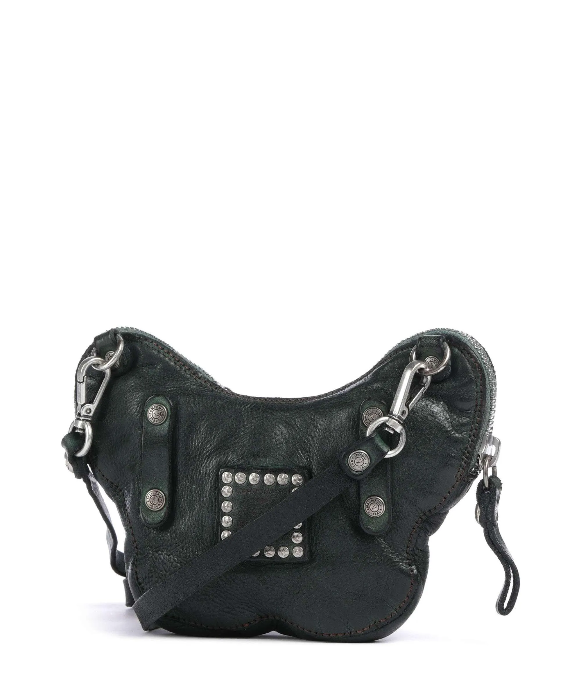  Campomaggi Borsa a tracolla pelle bovina verde scuro  