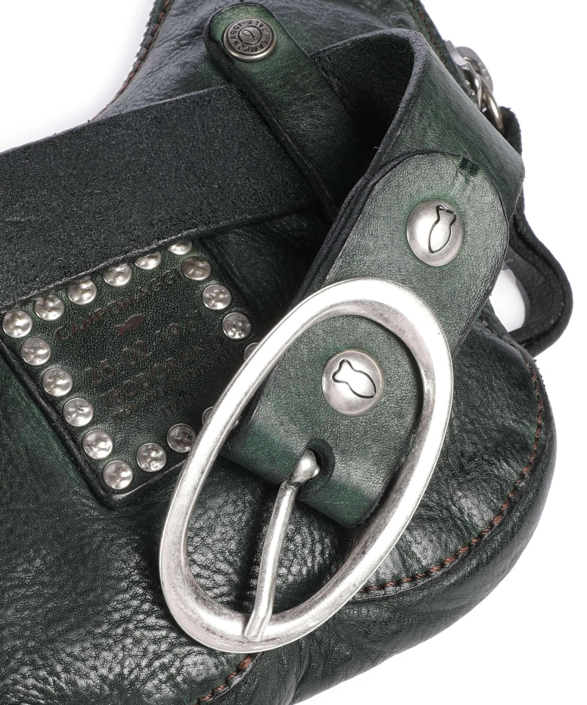  Campomaggi Borsa a tracolla pelle bovina verde scuro  