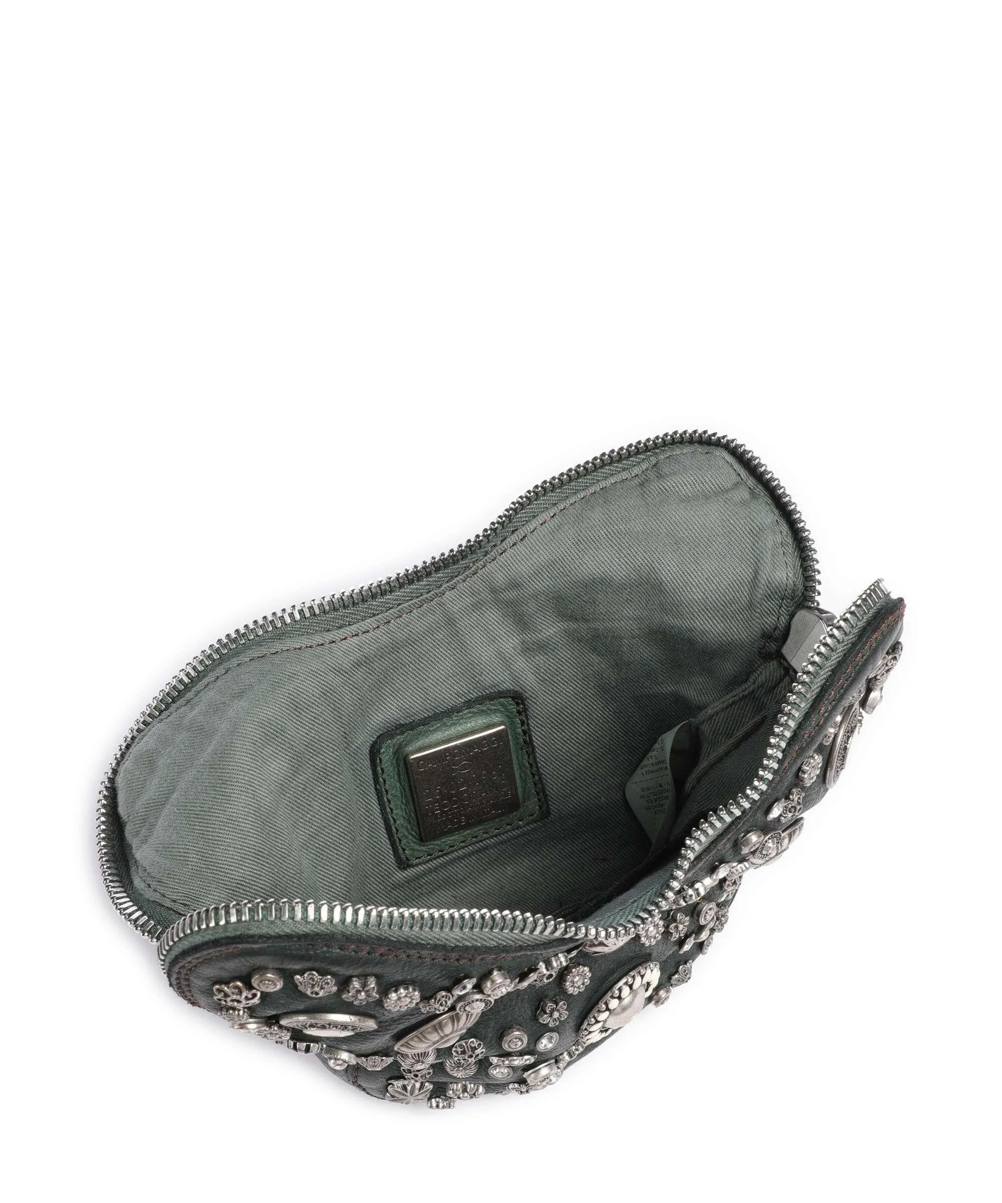  Campomaggi Borsa a tracolla pelle bovina verde scuro  