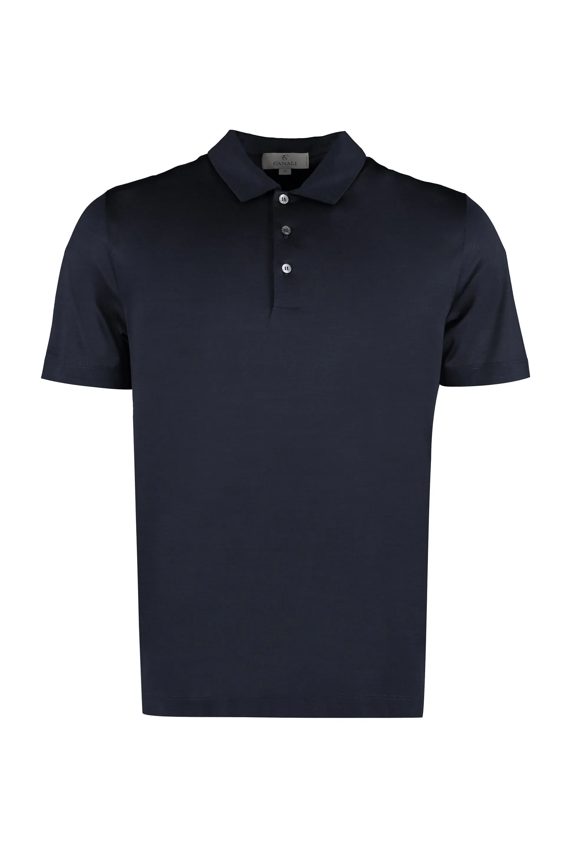 Canali Polo a maniche corte in cotone