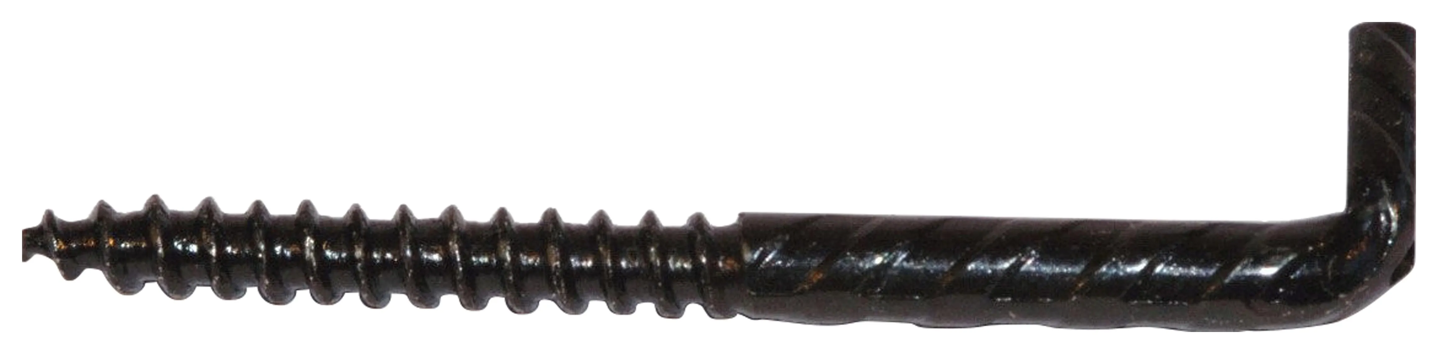 Cancano acciaio zincato filetto legno 5,2 mm x 65 mm x 16 mm rustico nero 2 pz