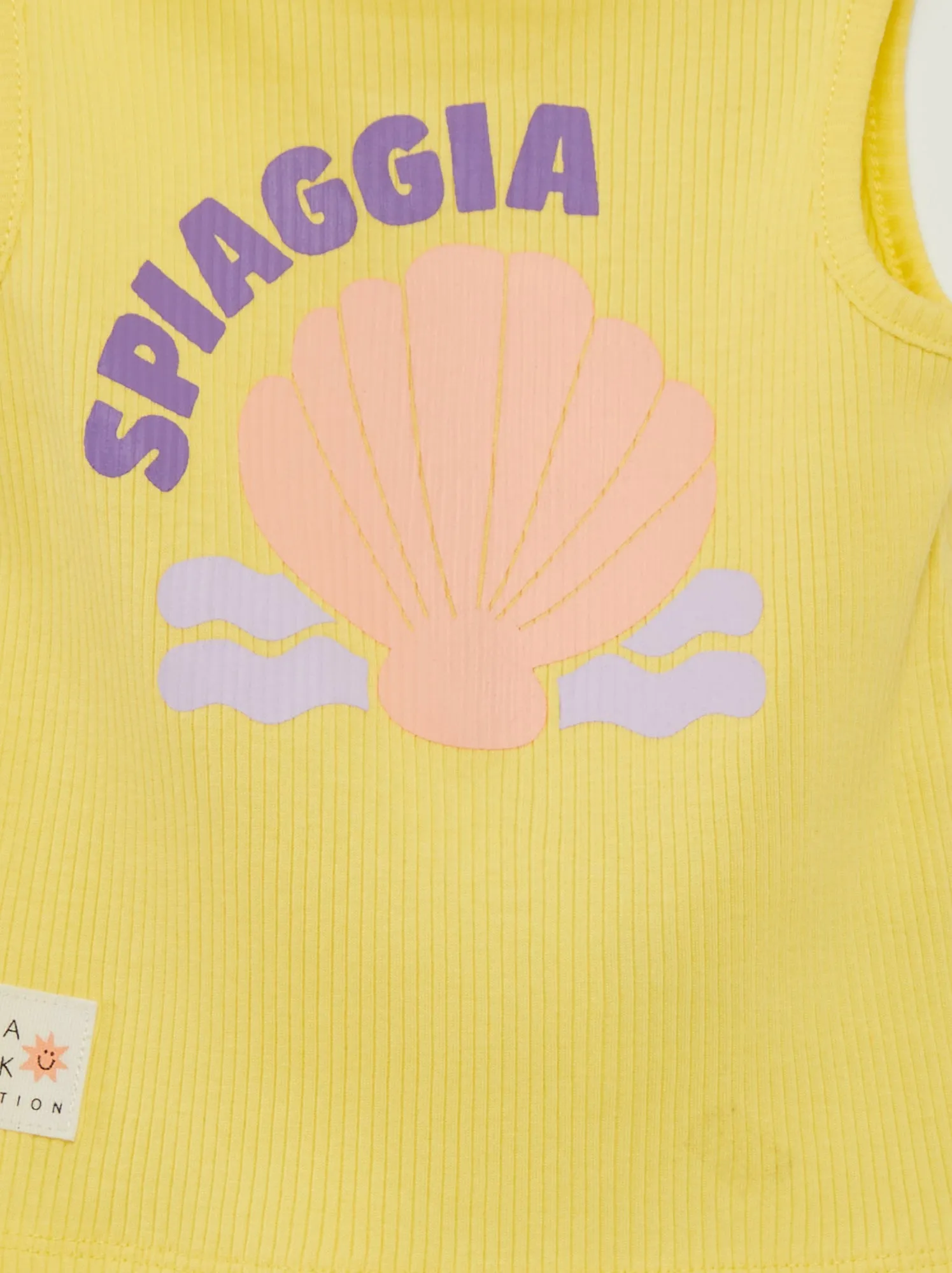 Canotta a coste - Grafik Edition - GIALLO