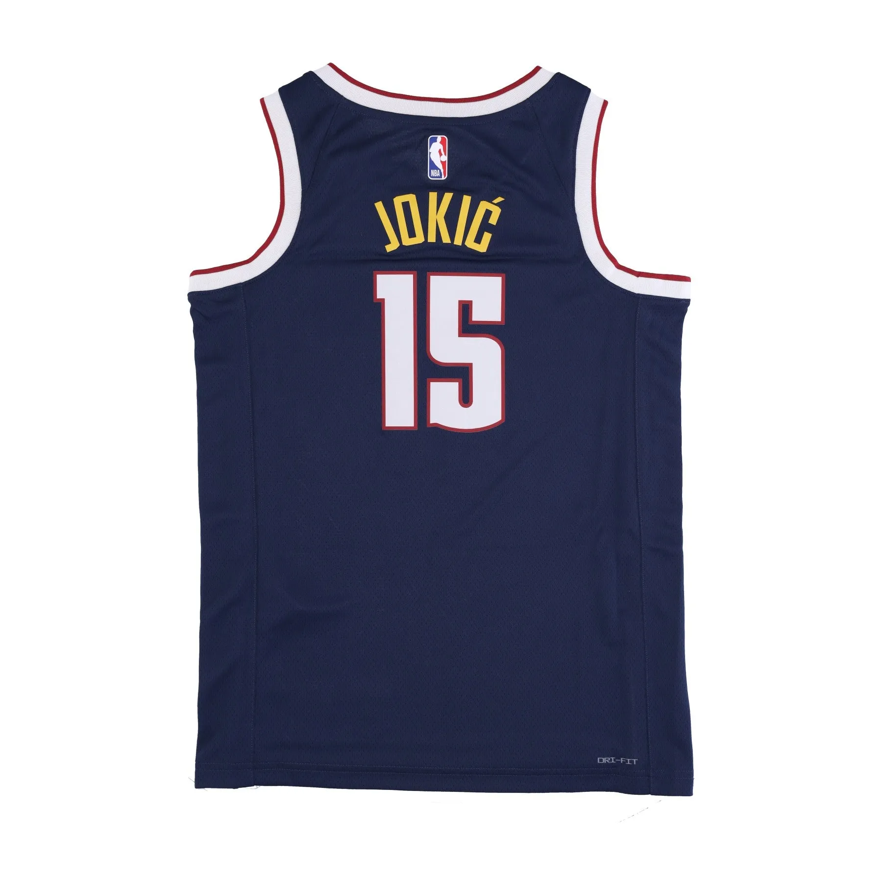 Canotta Basket Uomo Nba Dri-fit Swingman Jersey Icon Edition 2022/23 No 15 Nikola Jokic Dennig College Navy