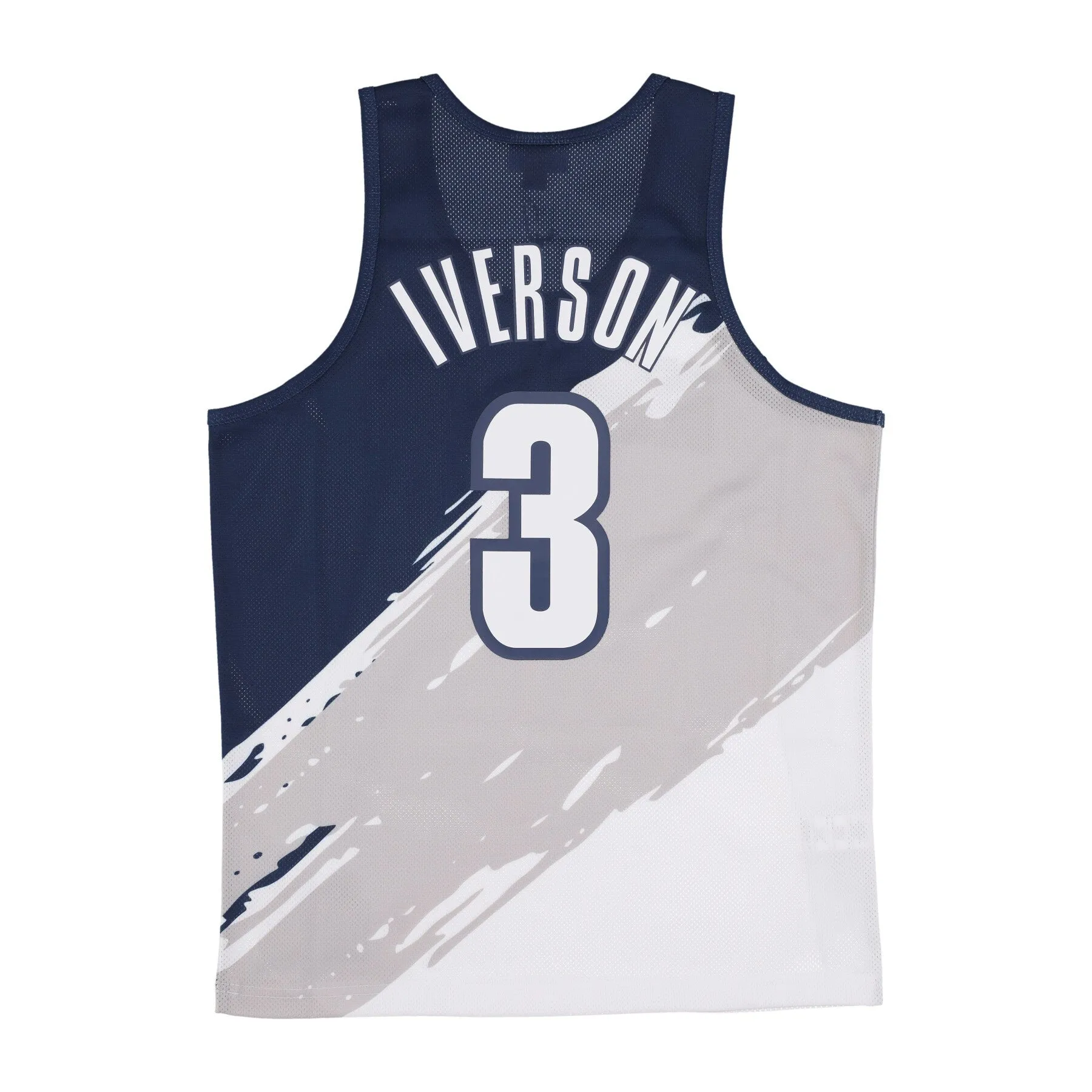 Canotta Basket Uomo Ncaa Paint Brush Mesh Tank No 3 Allen Iverson Geohoy Multi/white