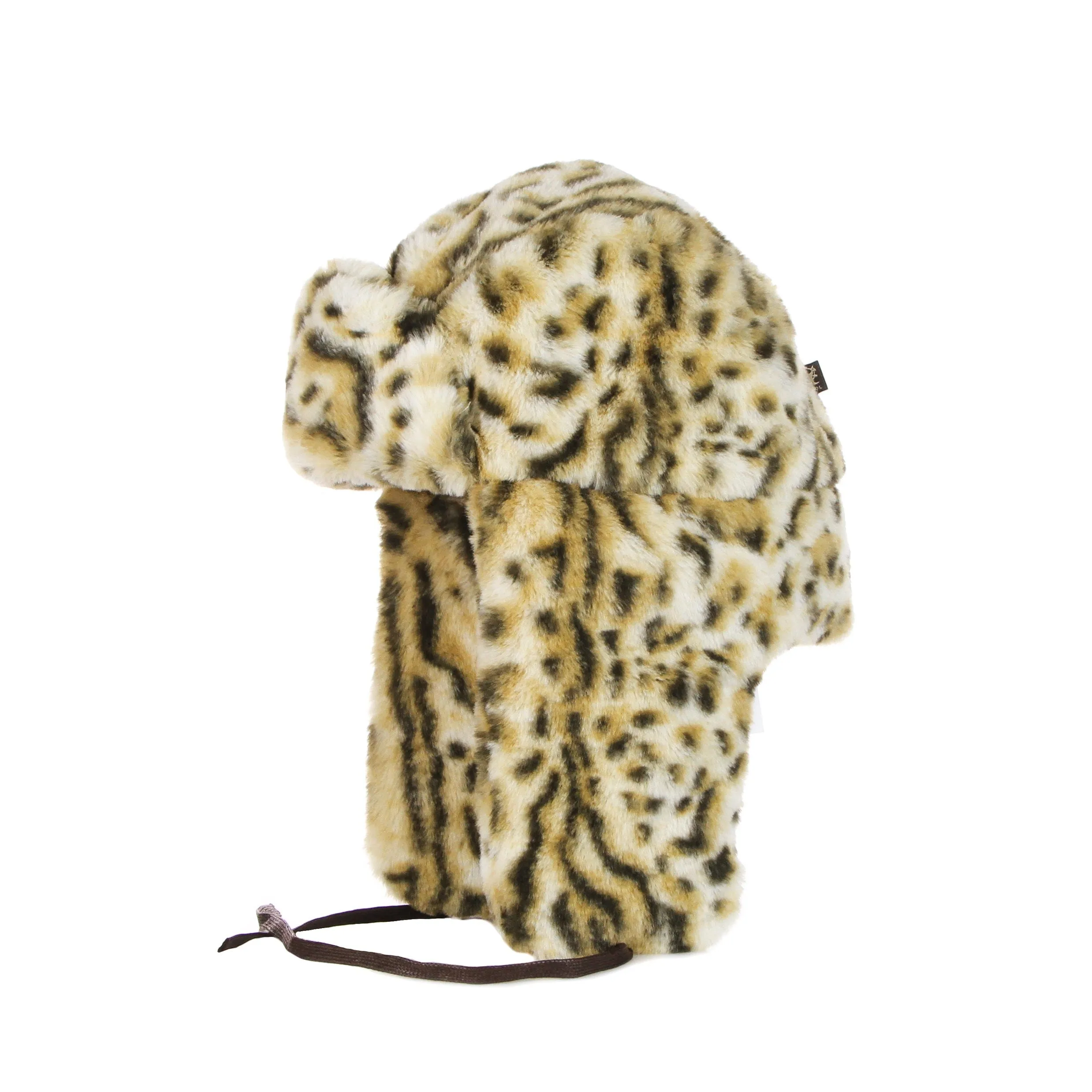 Cappello Con Orecchie Uomo Leopard Trapper Snow Leopard