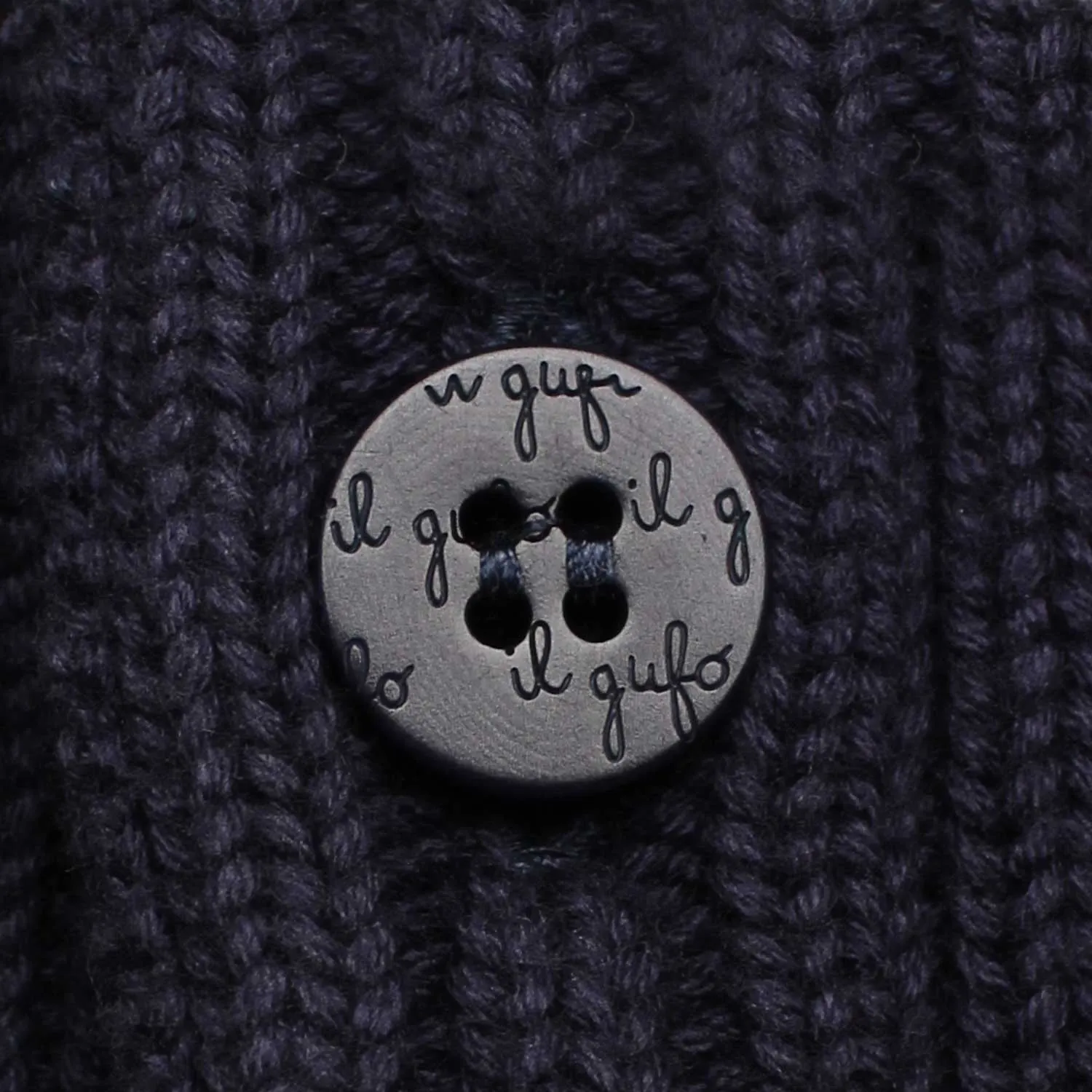 Cardigan Baby Bianco E Blu