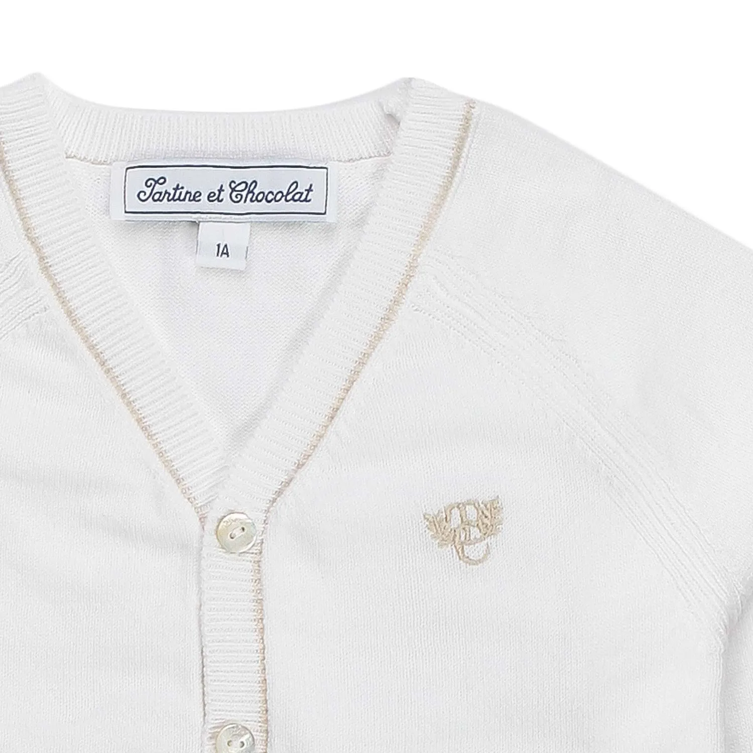 Cardigan Bianco Bimbo E Neonato