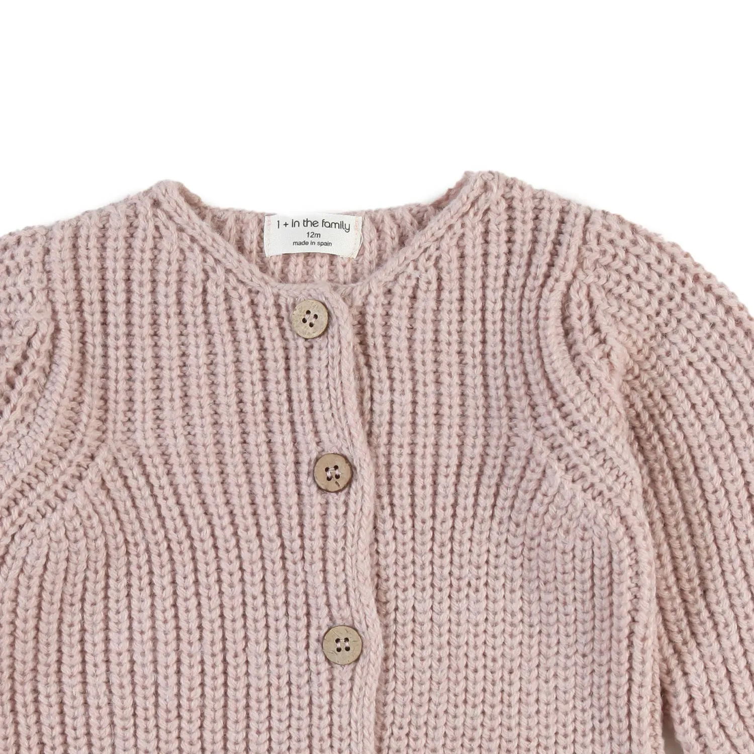 Cardigan Delphine Rosa Chiaro Bimba E Neonata
