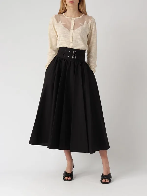 Cardigan donna Pinko in misto cotone Ecru'