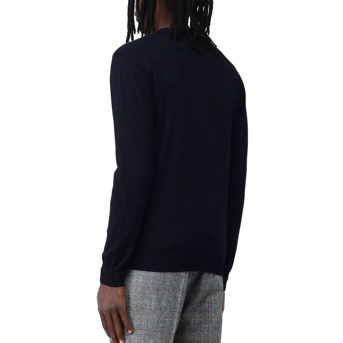 Cardigan In Maglia Cardbase Blu