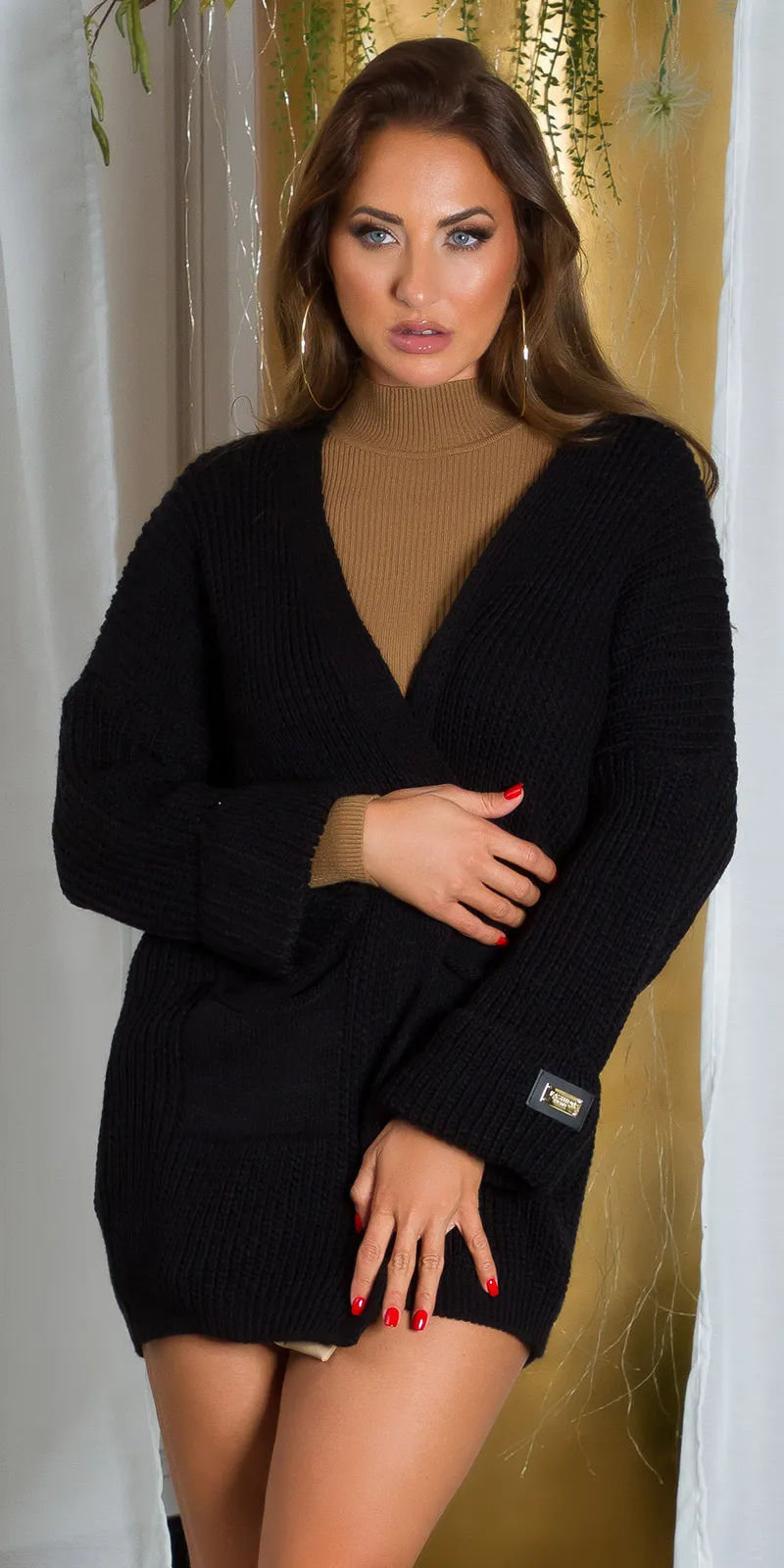 Cardigan in Maglia  MAI069 nero