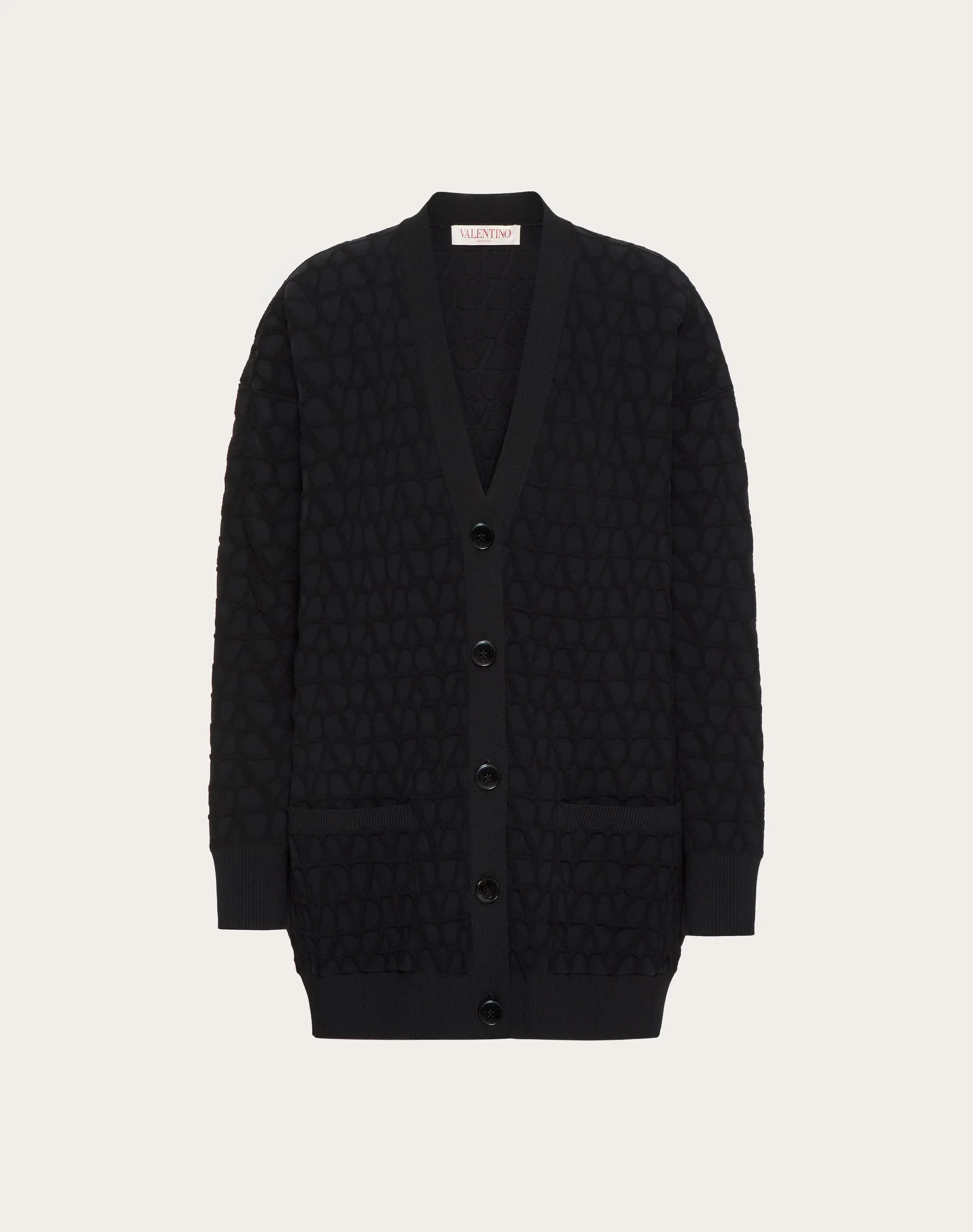 CARDIGAN IN STRETCHED VISCOSE TOILE ICONOGRAPHE