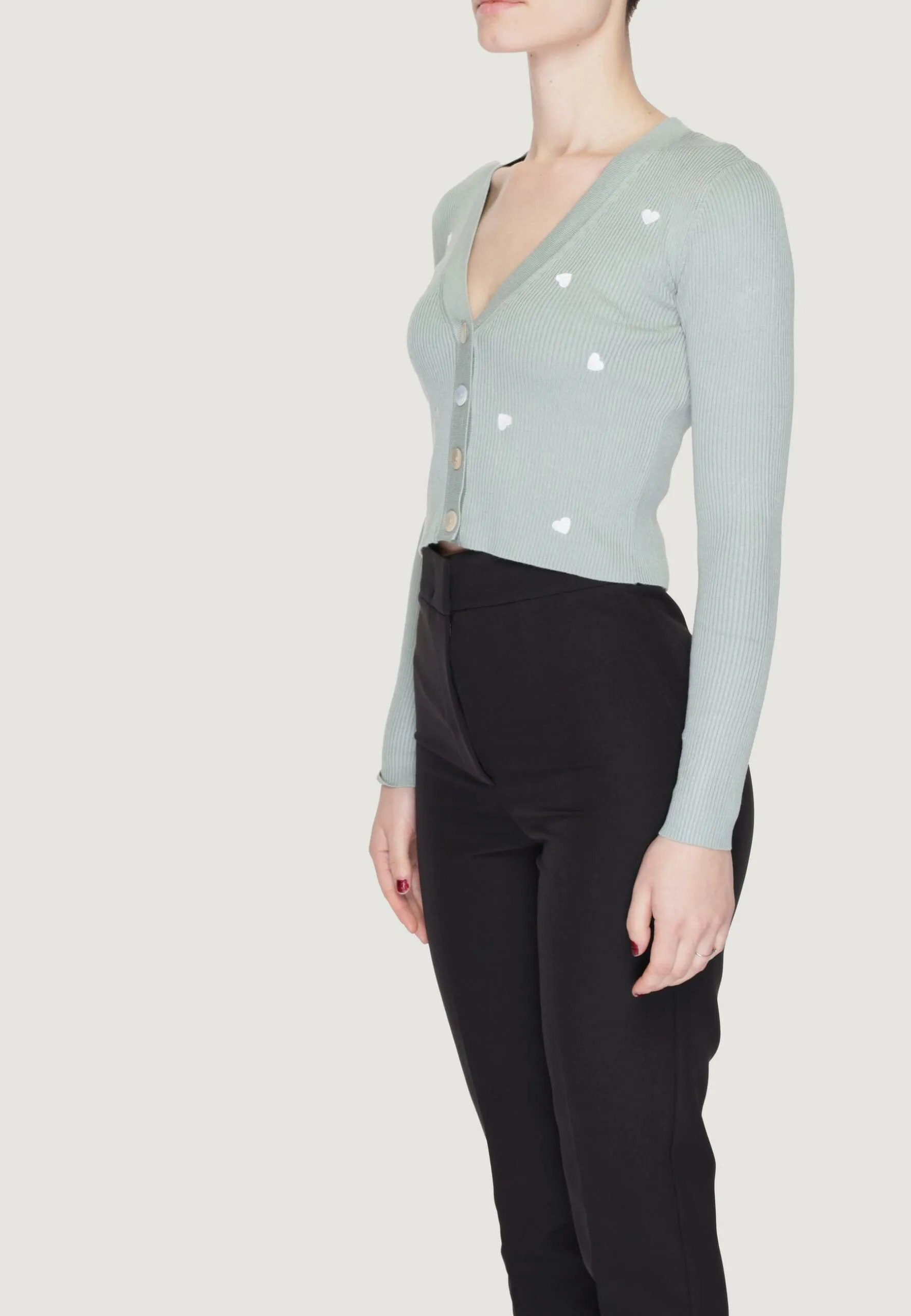 Cardigan Jacqueline de Yong jdydonnel l/s embroidery cardigan knt Verde
