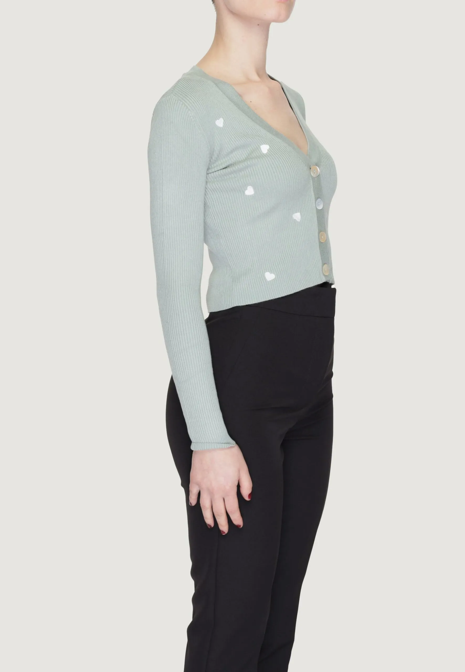 Cardigan Jacqueline de Yong jdydonnel l/s embroidery cardigan knt Verde