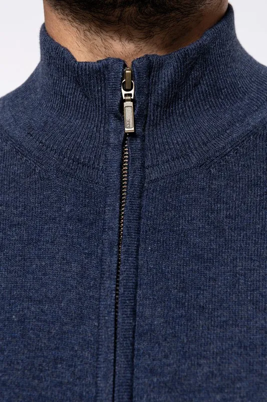 Cardigan premium con cerniera