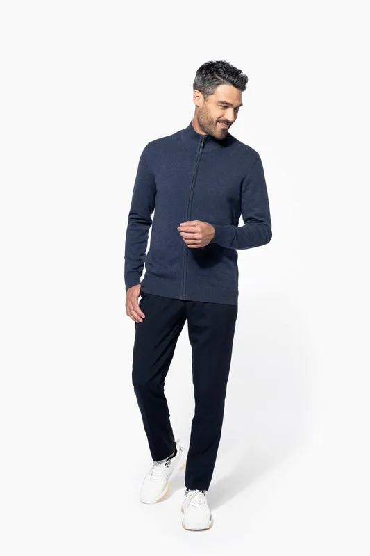 Cardigan premium con cerniera
