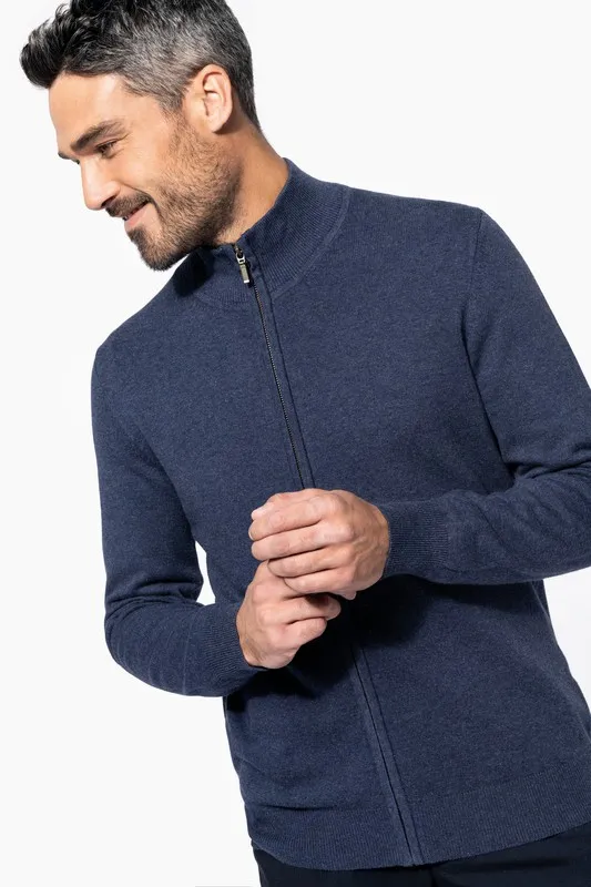 Cardigan premium con cerniera