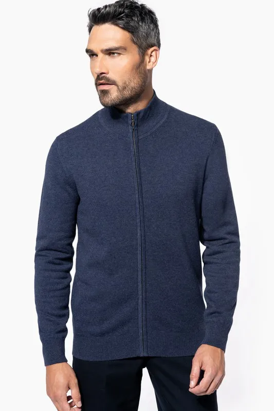Cardigan premium con cerniera