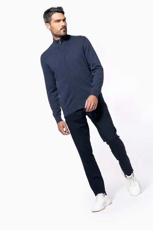 Cardigan premium con cerniera