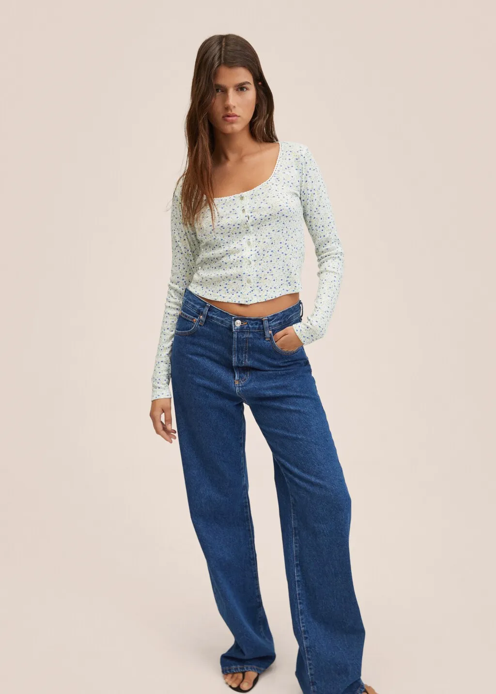 Cardigan stampa floreale