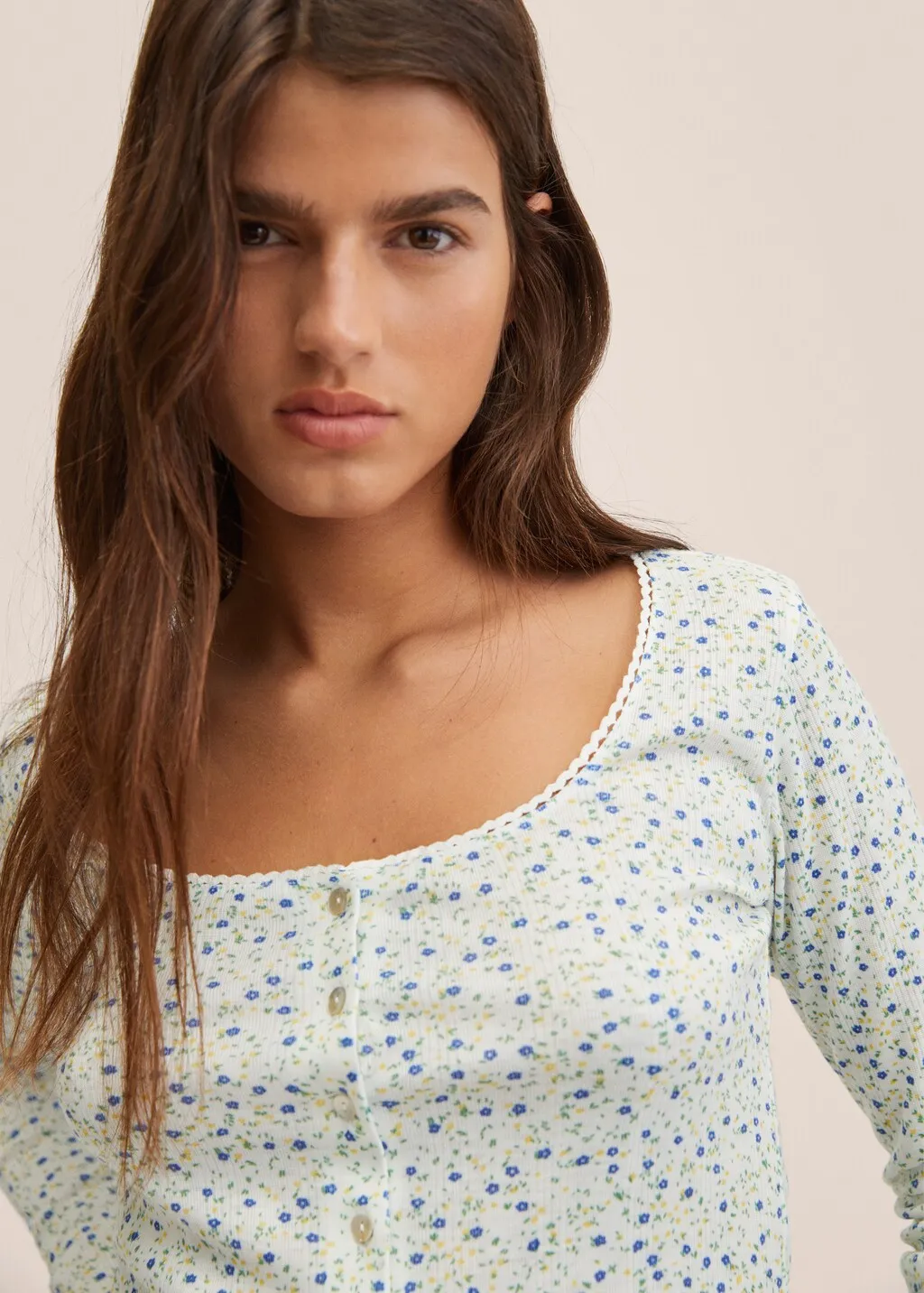 Cardigan stampa floreale