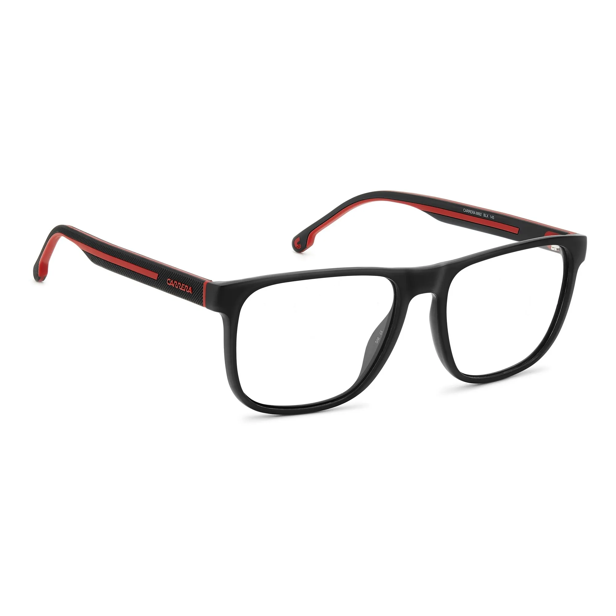   Carrera 8892 - BLX Rosso Nero Opaco | Occhiale Da Vista Uomo 