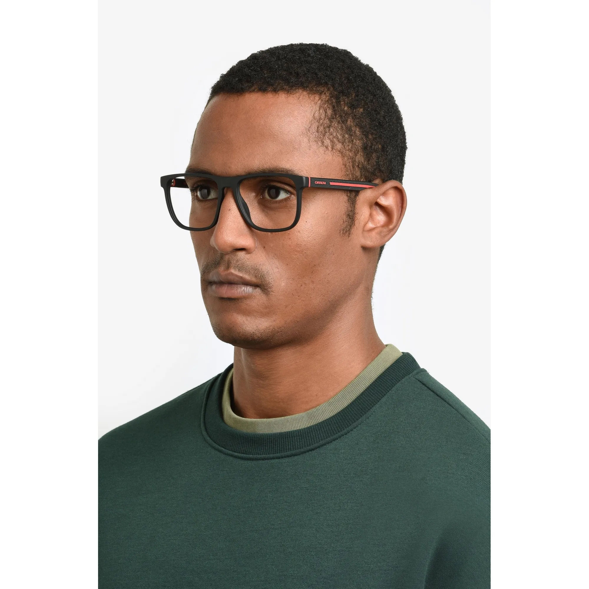   Carrera 8892 - BLX Rosso Nero Opaco | Occhiale Da Vista Uomo 