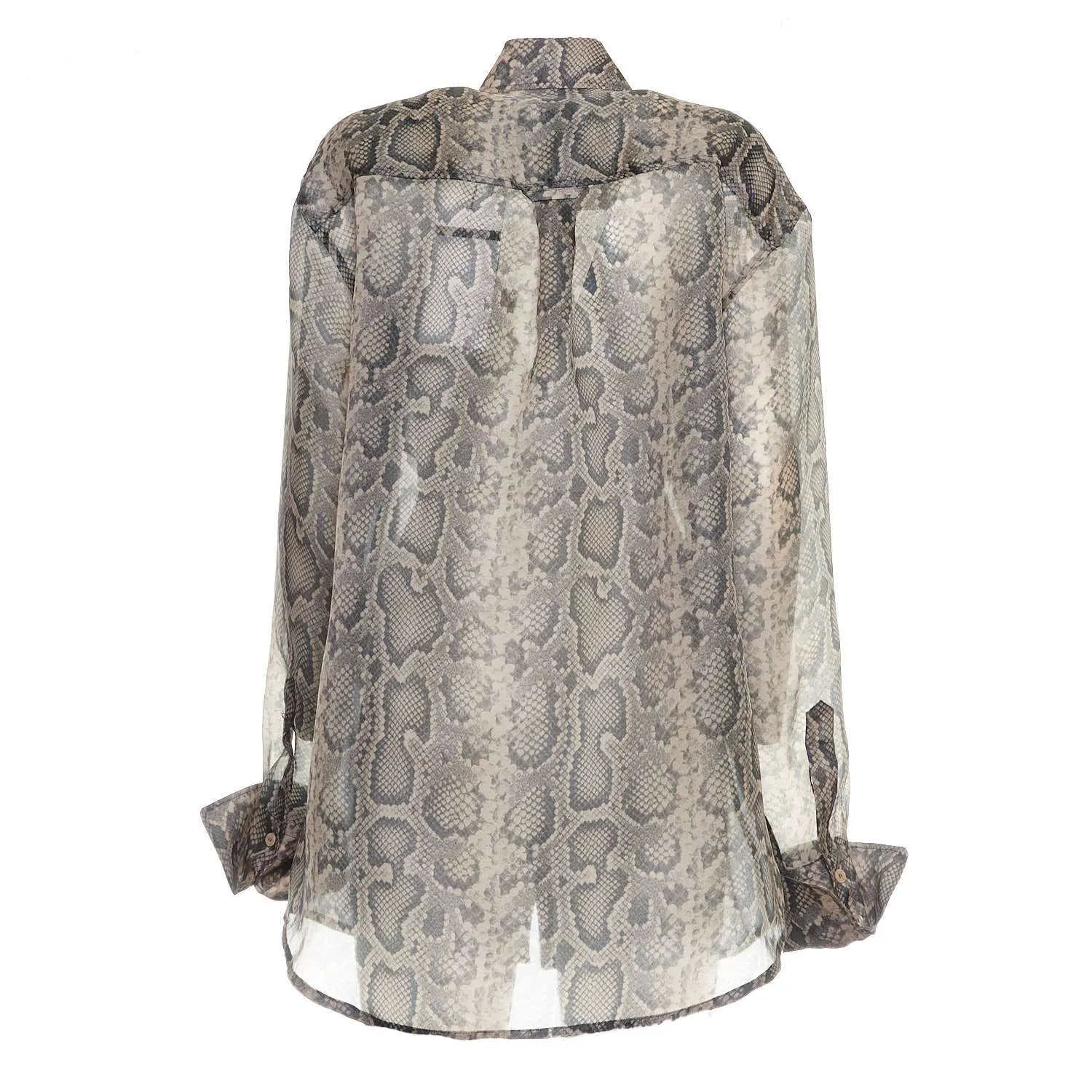 Casacca Canore Oversize Con Stampa Pitone