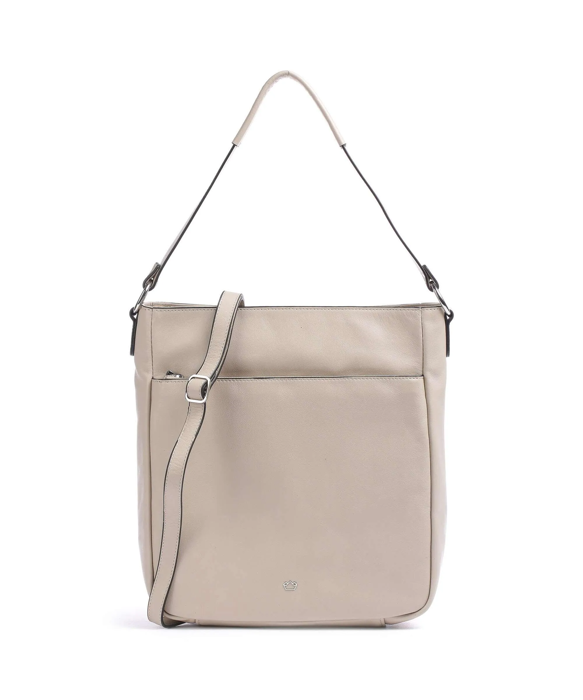  Castelijn & Beerens Babette Nappa Borsa hobo pelle di vacchetta finemente grana beige  