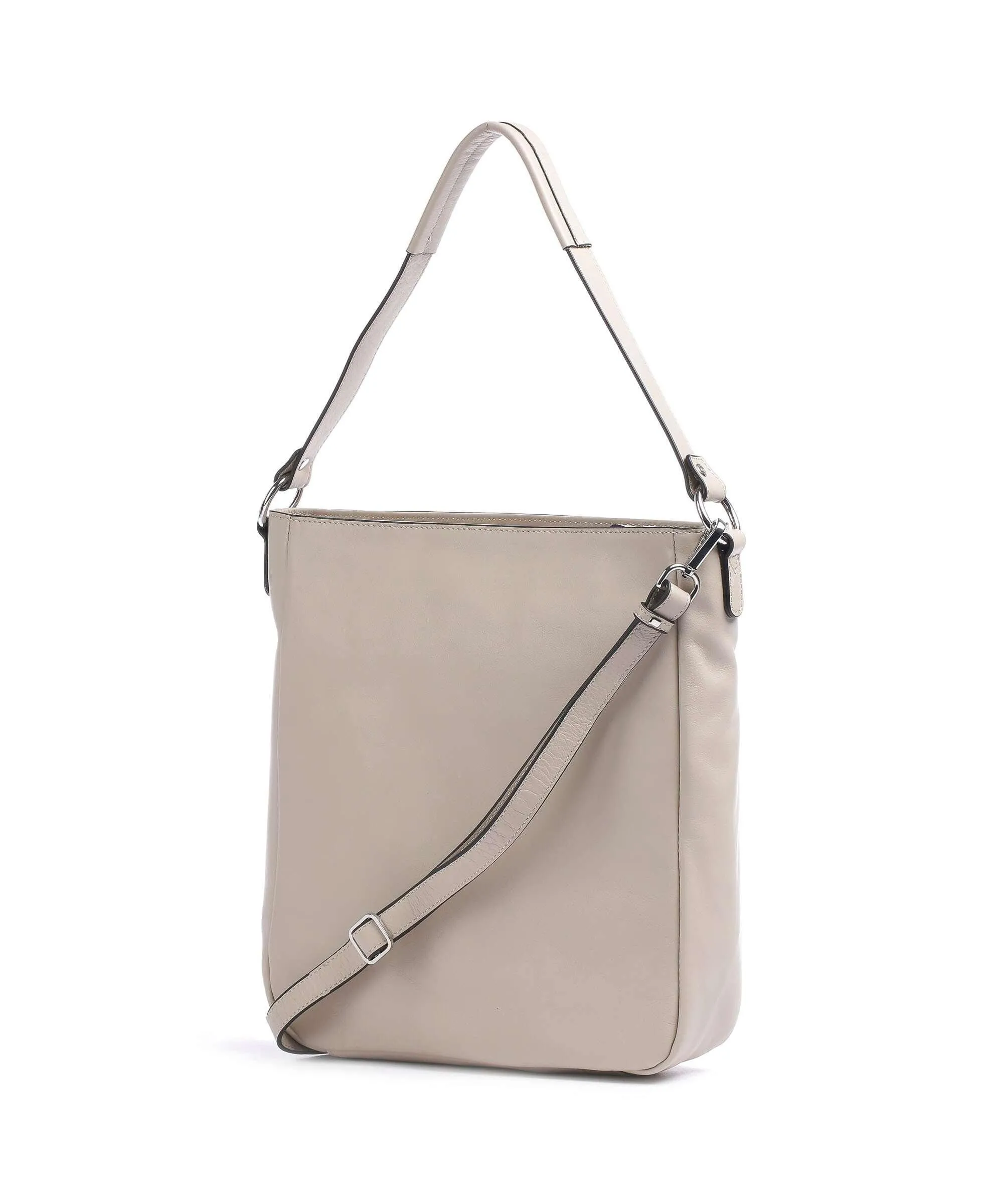 Castelijn & Beerens Babette Nappa Borsa hobo pelle di vacchetta finemente grana beige  